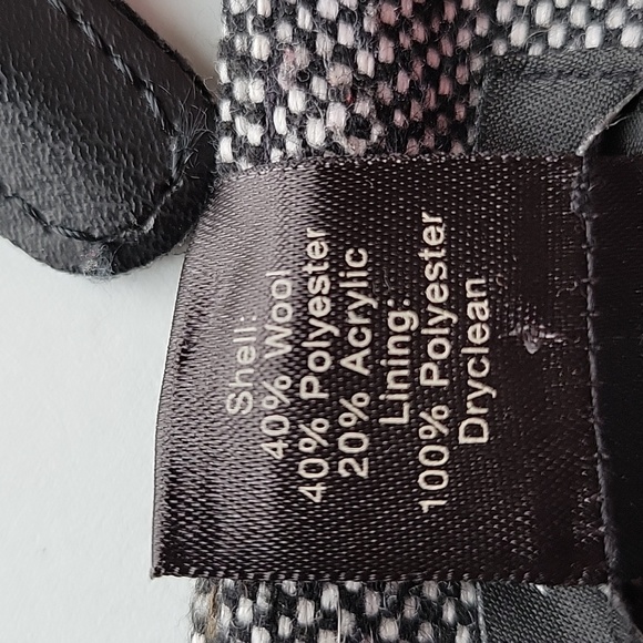 Ann Taylor Elegant Wool Blend Tweed Skirt Black/ Gray Size 6P - Picture 8 of 10